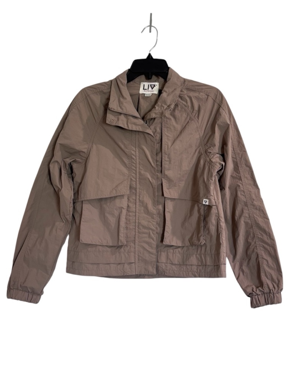 Liv Outdoor Tan Cargo Utility Windbreaker Jacket Women’s Size XS